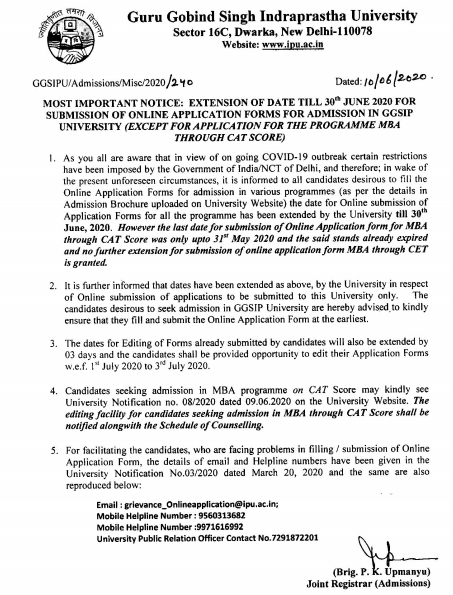Ggsipu Cet Registration Date Extended Again Check Details Here