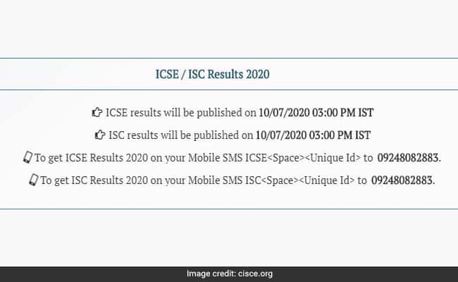 ICSE result, ISC result @ cisce.org and results.cisce.org