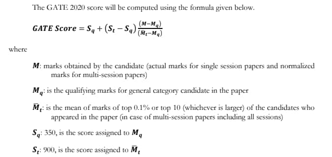 GATE_score_calculation_formula