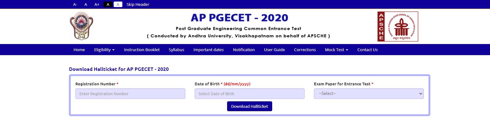 ap-pgecet-hall-ticket