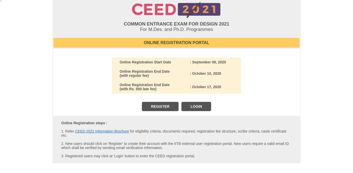 Ceed 2021 Answer Key Out Result Date Cut Off Counselling Refer simple stepwise procedure to fill ceed application form 2020.