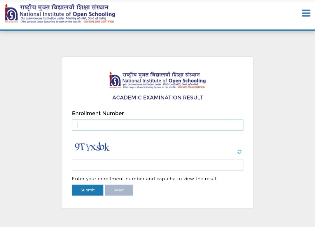 Nios On Demand Result 2023 Class 10th And 12th Out 9771