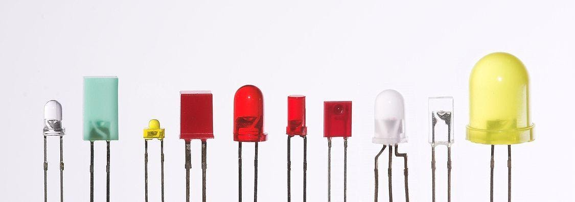 Light-emitting LED diode working