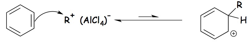 Friedel-Crafts Alkylation step 2