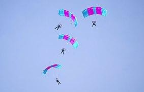 Parachute diving
