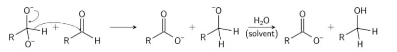 Cannizzaro reaction step 3