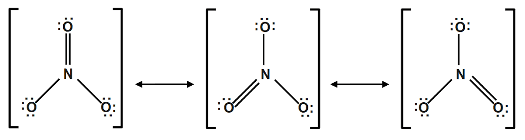 Resonance structure of NO2 