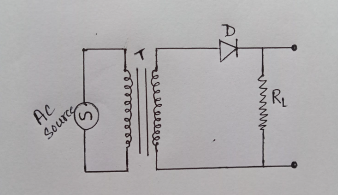 half wave rectifier circuit diagram