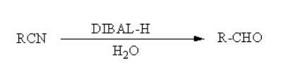 Cyanide to aldehyde