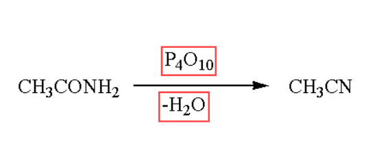Amide to nitrile convertion