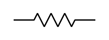 symbol of a resistor in a circuit 