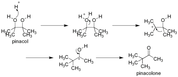 Pinacol pinacolone reaction