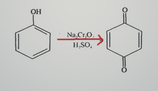 Oxidation of phenol with chromic acid