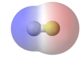 polar covalent bond of HF