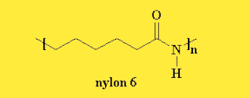 Structural formula of nylon 6
