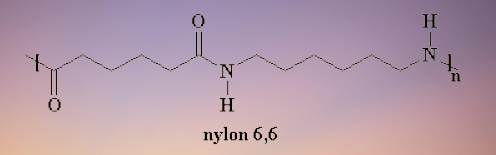 Structural formula of nylon 6, 6