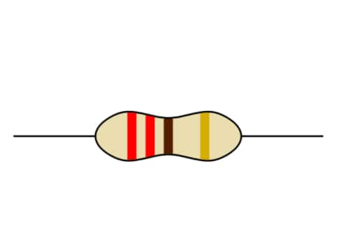 Color code of carbon resistor 