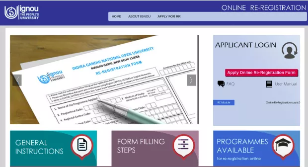 IGNOU-Re-registration