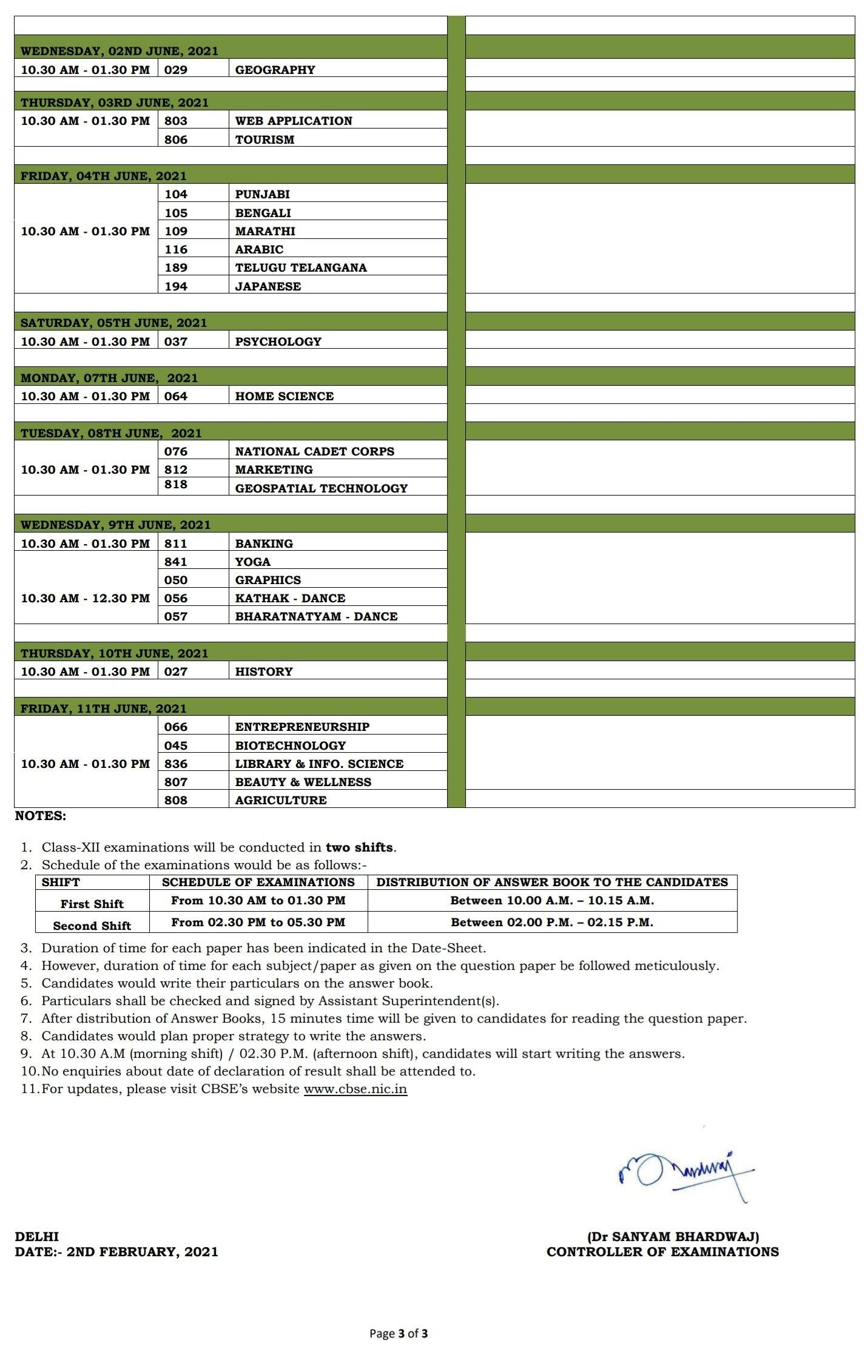 Date Sheet Of Class 10 2021 Delhi Board Cbse New Date Sheet 2020 Class 10th And 12th Time Table To Be Declared Version Weekly Cbse Class 10 Date Sheet 2021