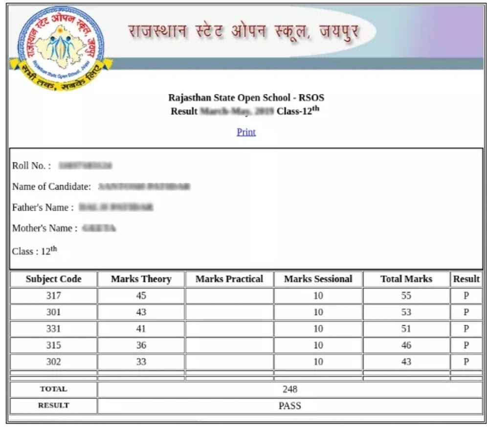 RSOS Result 2021 for Class 10th & 12th - Check Rajasthan State Open