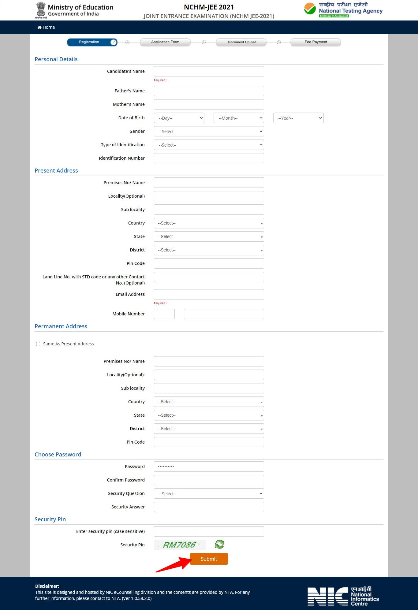 NCHMCT JEE Application Form 2021 Check Registration Process, Fee