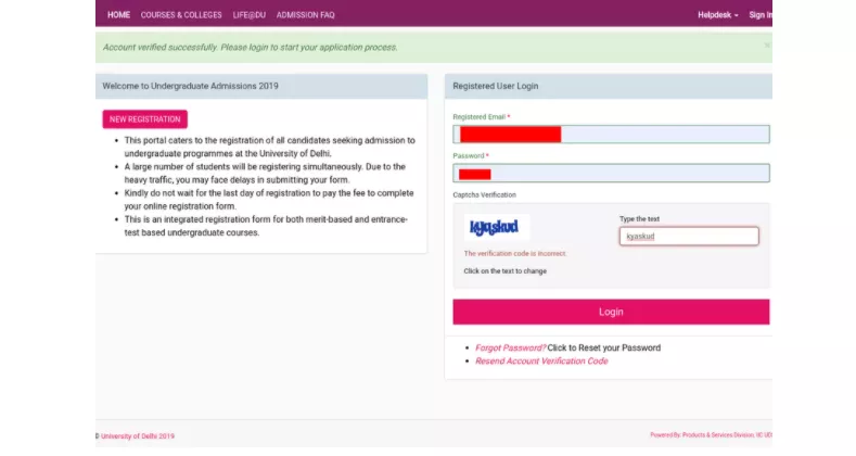 Du Application Form 2021 August 2 Registration Apply Online Here