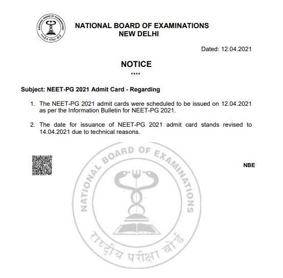 neet-pg-admit-card-release-date-revised