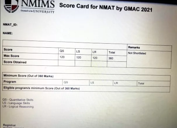 NMAT-Result-Snapshot