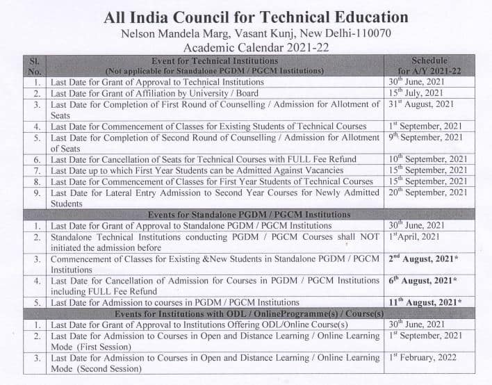 AICTE-revised-calendar-2021-featured-image