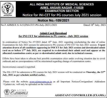 INICET-admit-card-download-notice