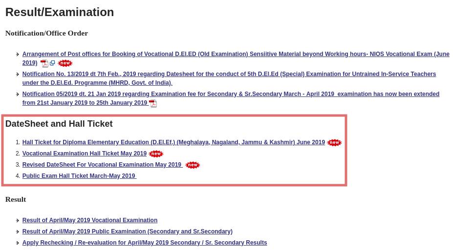 NIOS 10th Exam Date 2022 For October Exam NIOS Class 10th Date Sheet Here
