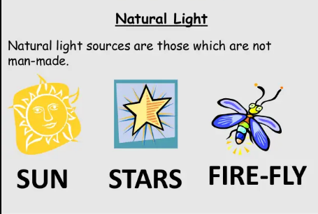 natural light is the light that is generated by a natural source. 