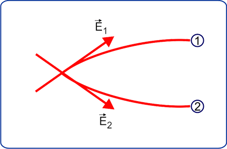 This is because if they do, there will be 2 directions of electric field which is not possible at a single point.