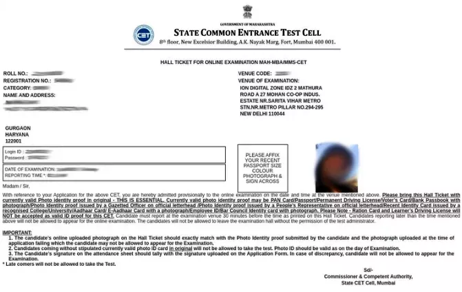 sample-mah-cet-admit-card