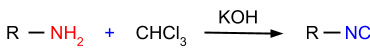 Carbylamine reaction