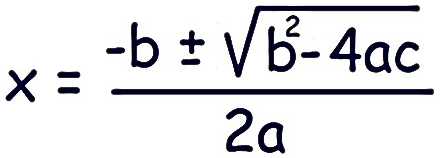 Quadratic formula method