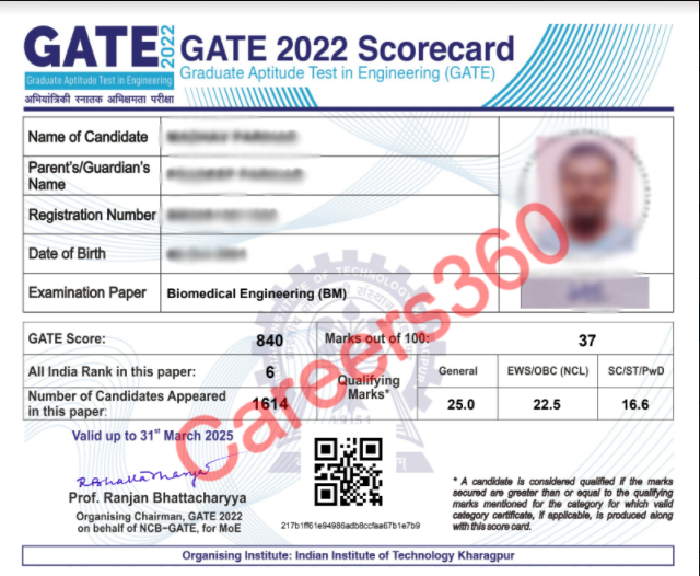 Gate Score Card 22 Released Download Iit Gate Scorecard Goaps