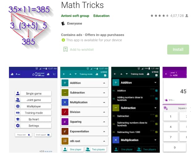Math Tricks