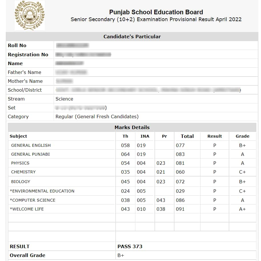 PSEB Board To Announce Class 12th Result Today