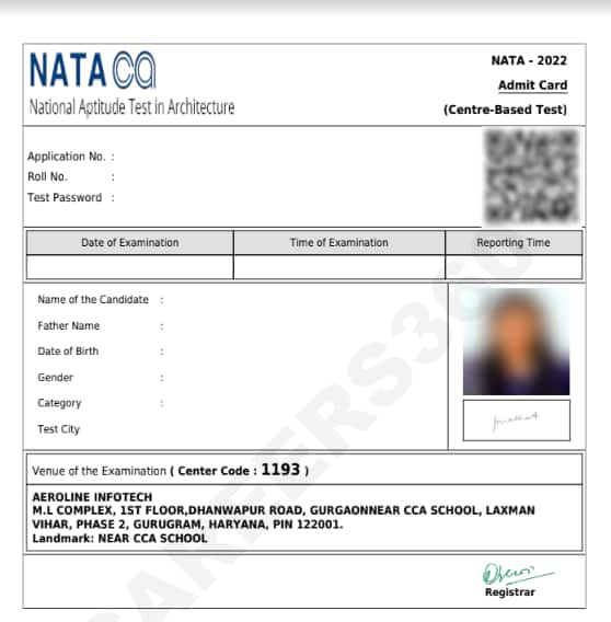 NATA Admit Card 2024 (Out) How to Download Hall Ticket at nata.in