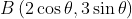 B\left ( 2\cos\theta,3\sin\theta \right )