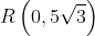 R\left ( 0,5\sqrt{3} \right )