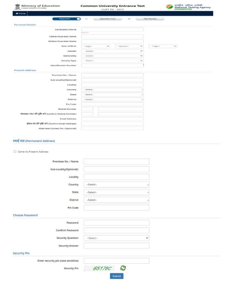 CUET PG Application Form 2023, Correction Window (Opened), Registration ...