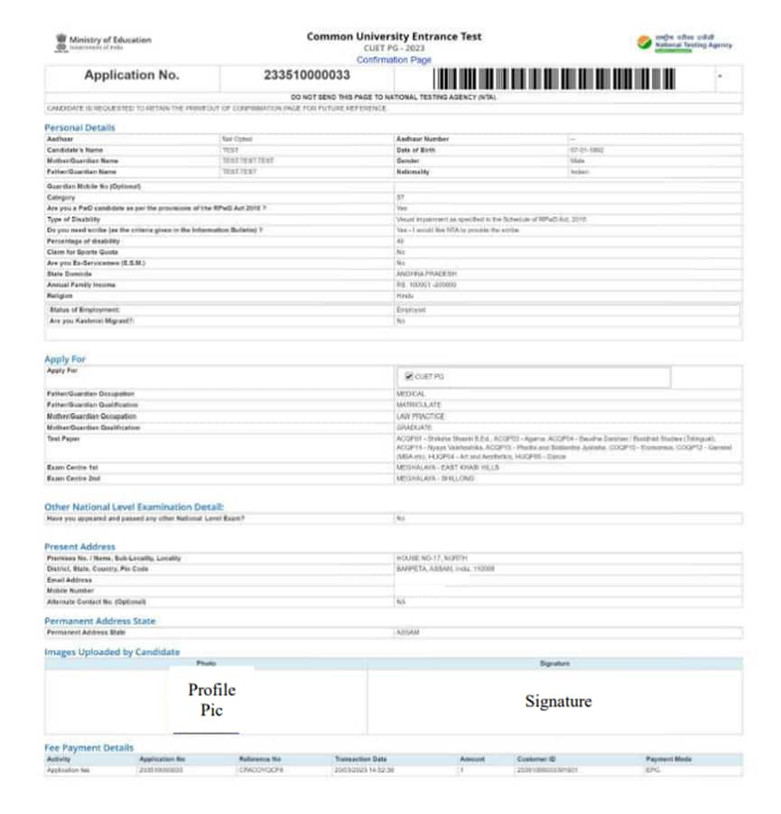 Cuet Pg Application Form 2023 Correction Window Opened Registration