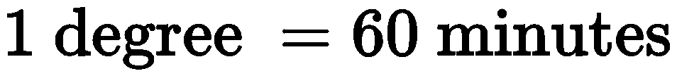 1 Degree is Equal to How Many Minutes