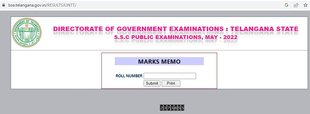 bsc.telangana.gov.in 2023 class 10 result link