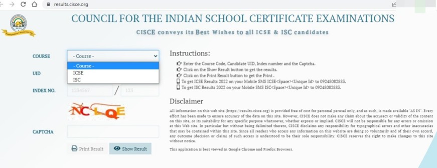 cisce.org class 10, 12 results