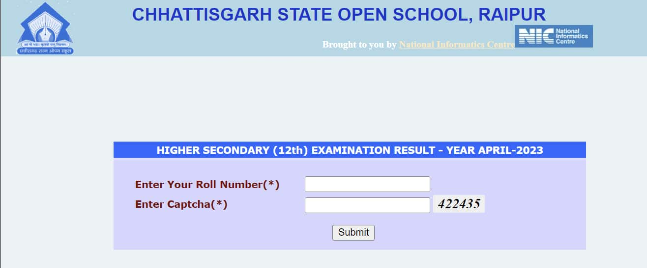 CGSOS result 2023 Open School 10th, 12th Result 2023