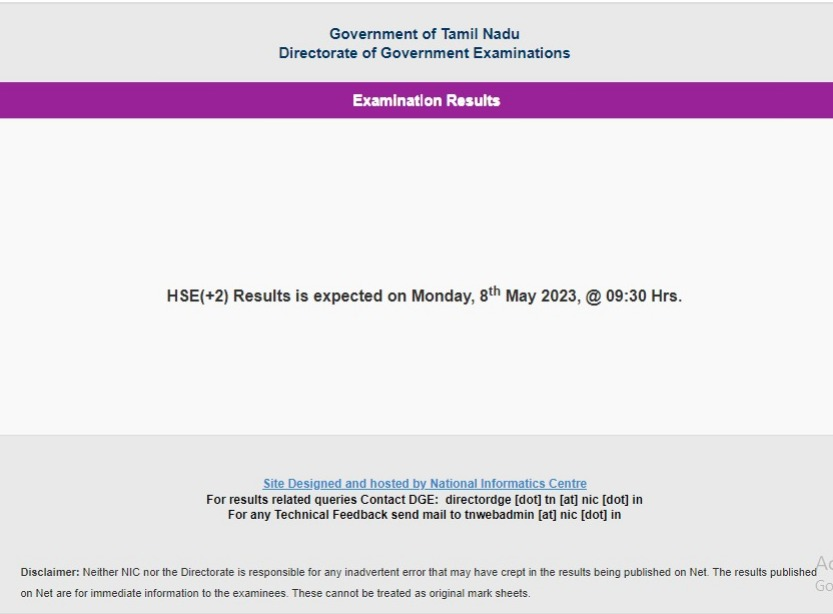 Tamil Nadu 12th Result 2023 (OUT) Live TN board plus 2 results link at