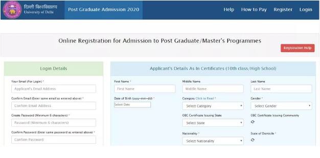 DU PG Application Form 2023: Registration, CSAS Portal, How to Apply